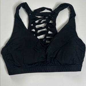 BECCA Black Lattice Sports Bra